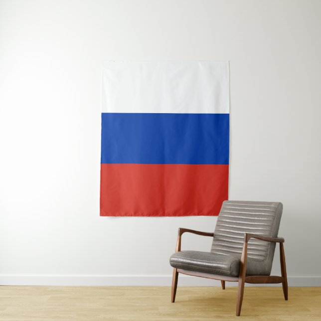 Russia flag tapestry (In Situ)