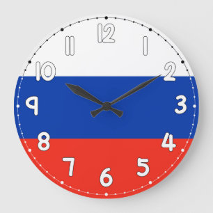 Russia Flag Wall Clock – Russia Decor