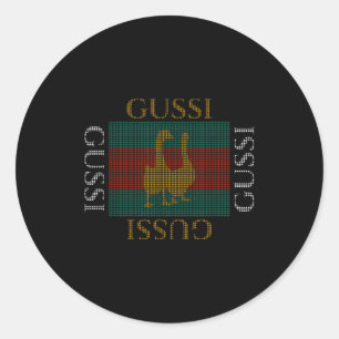 Russia Gussi Russian Goose Russia Christmas Gift Classic Round Sticker