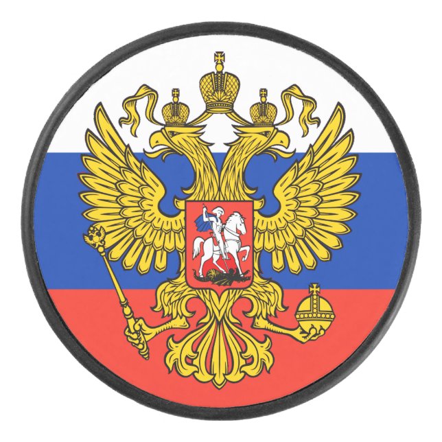 Russia Hockey Puck (Front)