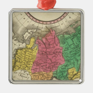 Russia In Asia 2 Metal Ornament