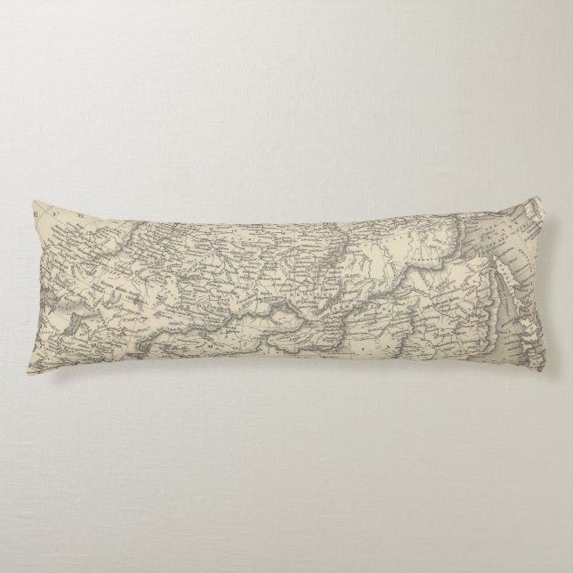 Russia in Asia and Tartary Body Pillow (Front)