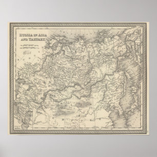Russia in Asia and Tartary Poster