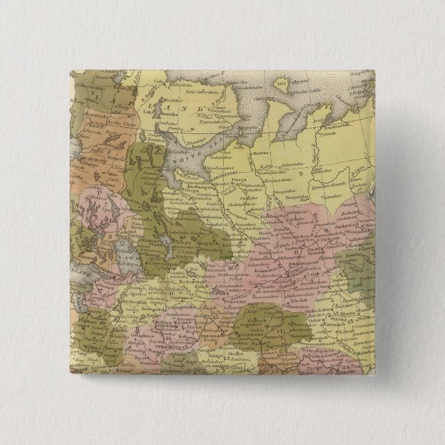 Russia In Europe 3 2 Inch Square Button (Front)