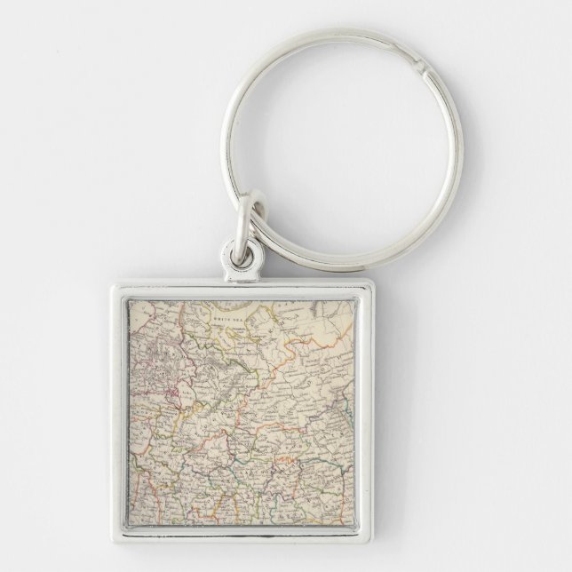 Russia in Europe general map Keychain (Front)