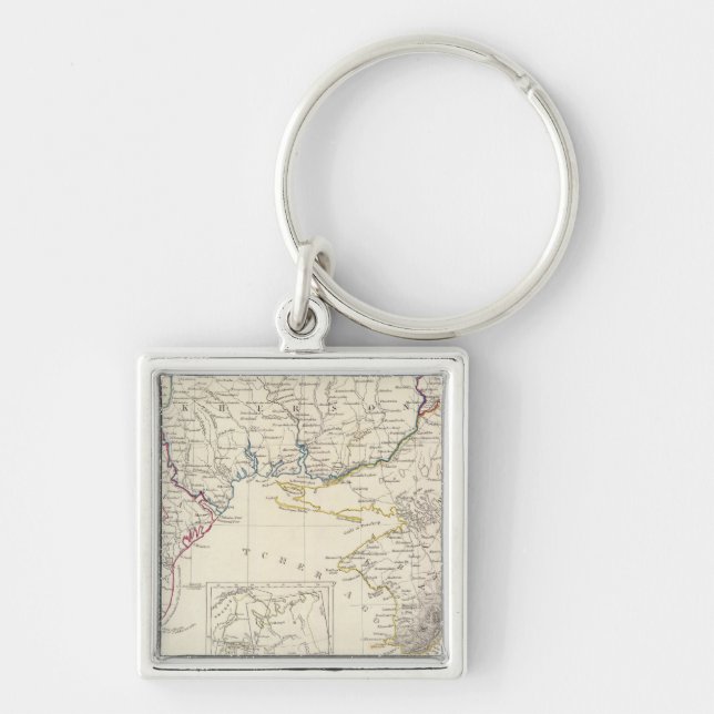Russia in Europe Part VIII with index map Keychain (Front)