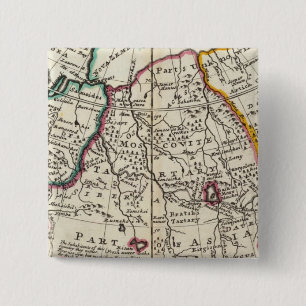 Russia, Kazakhstan, Asia 2 Inch Square Button