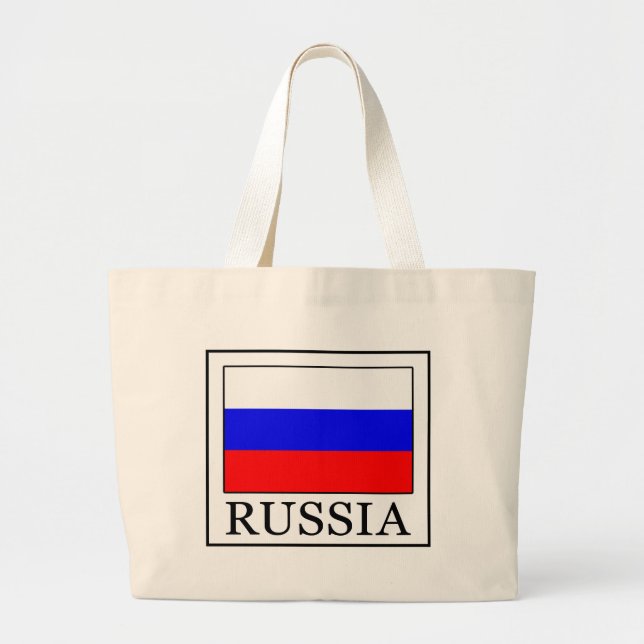 Russia Large Tote Bag (Front)