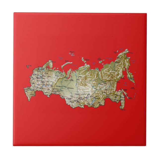 Russia Map Tile (Front)
