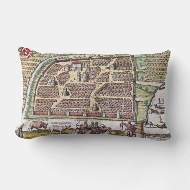 RUSSIA: MOSCOW, 1591 LUMBAR PILLOW (Front)