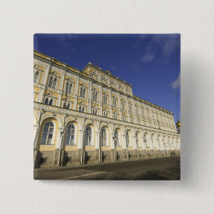 Russia, Moscow, Kremlin, The Grand Kremlin 2 Inch Square Button