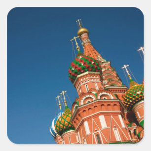 Russia, Moscow, Kremlin, Vasiliy Blessed Square Sticker