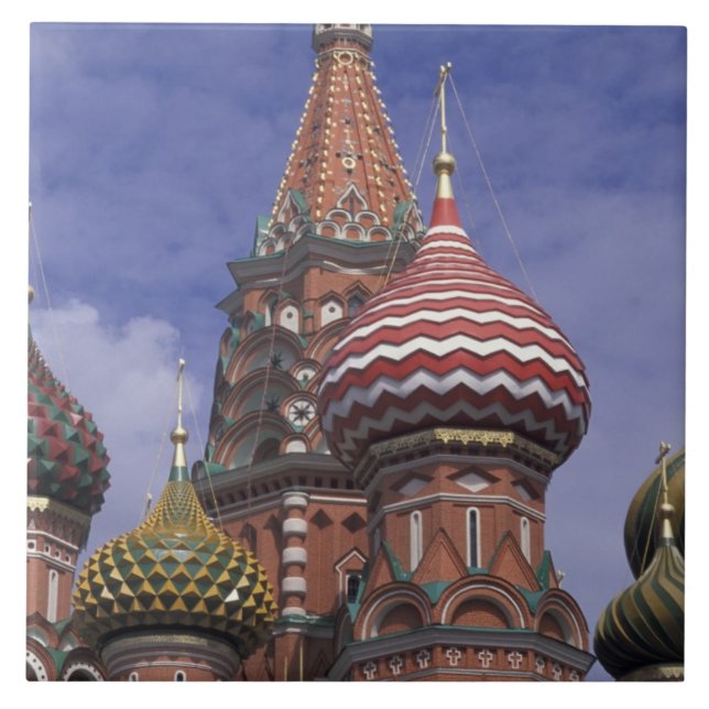Russia, Moscow, Red Square. famous onions of St. Tile (Front)