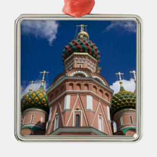 Russia, Moscow, Red Square. St. Basil's 2 Metal Ornament