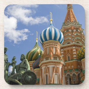 Russia, Moscow, Red Square. St. Basil's 3 Coaster