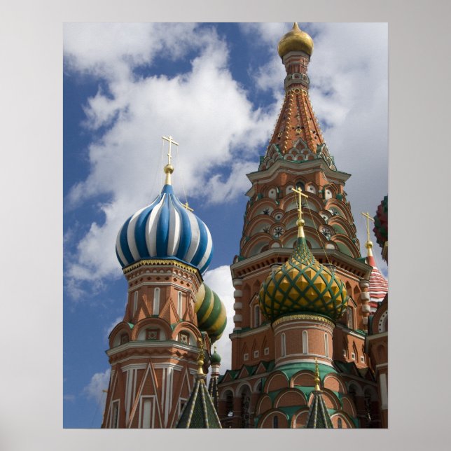 Russia, Moscow, Red Square. St. Basil's 4 Poster (Front)