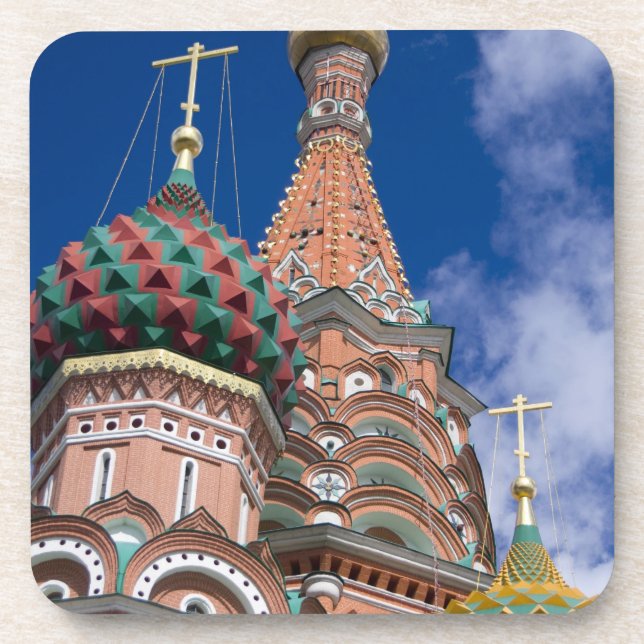 Russia, Moscow, Red Square. St. Basil's 5 Coaster (Front)