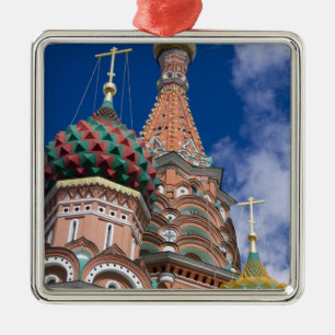 Russia, Moscow, Red Square. St. Basil's 5 Metal Ornament