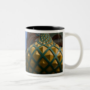 Russia, Moscow, Red Square. St. Basil's Two-Tone Coffee Mug