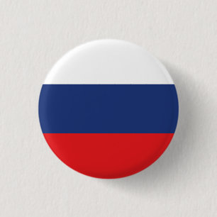 Russia National Flag 1 Inch Round Button