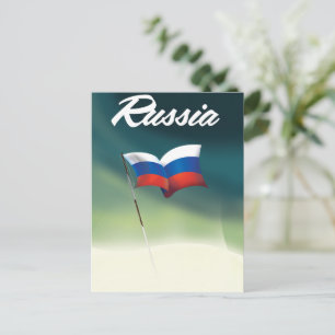 Russia National Flag Postcard