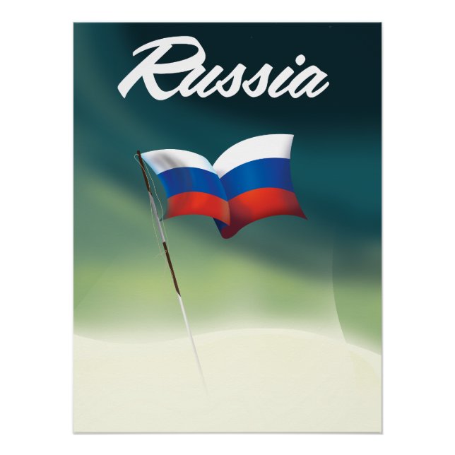 Russia National Flag Poster (Front)