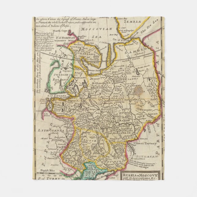 Russia or Moscovy Fleece Blanket (Front)