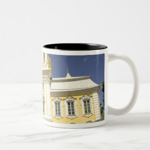 Russia. Petrodvorets. Peterhof Palace. Peter the 2 Two-Tone Coffee Mug
