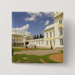Russia. Petrodvorets. Peterhof Palace. Peter the 3 2 Inch Square Button