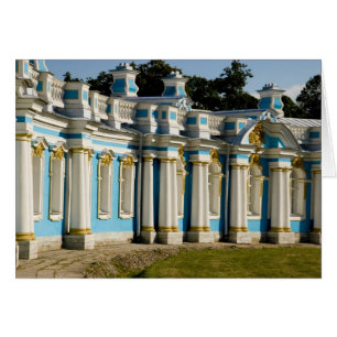 Russia, Pushkin. Portion of Catherine Palace.