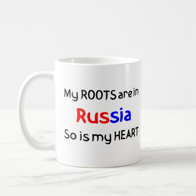russia roots  coffee mug (Left)