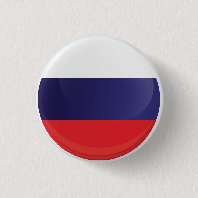 Russia  Round Icon Flag 1 Inch Round Button (Front)