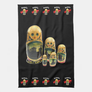 Russia - Russia Babuschka Dishcloths Kitchen Towel