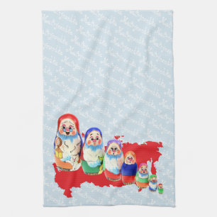 Russia - Russia Babuschka Dishcloths Kitchen Towel