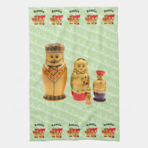 Russia - Russia Babuschka Dishcloths Kitchen Towel