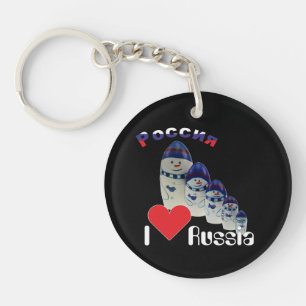 Russia - Russia Babuschka key supporters Keychain