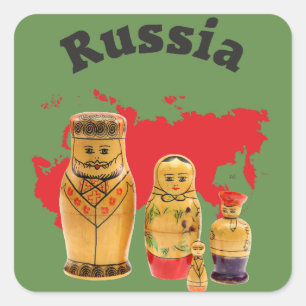 Russia - Russia Babuschka Matrjoschka sticker