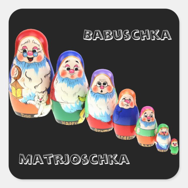 Russia - Russia Babuschka Matrjoschka sticker (Front)