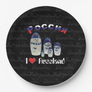 Russia - Russia Babuschka - Matrjoschka Teller Paper Plate