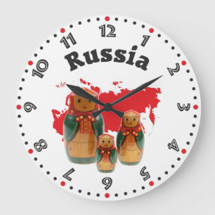 Russia - Russia Babuschka - Matrjoschka Wanhohr Large Clock