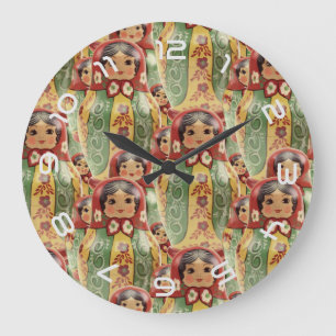 Russia - Russia Babuschka - Matrjoschka Wanhohr Large Clock
