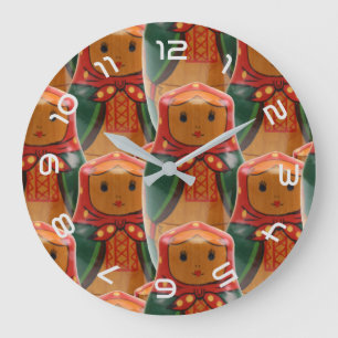 Russia - Russia Babuschka - Matrjoschka Wanhohr Large Clock