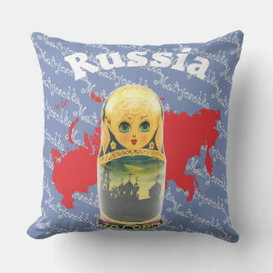 Russia - Russia babushka - Matrjoschka cushion