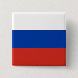 Russia (Russian) Flag 2 Inch Square Button