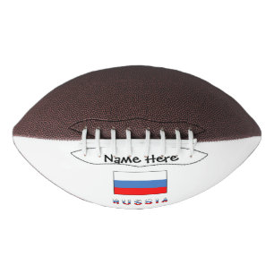 Russia Russian Flag Black Personalization Football