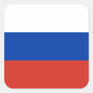 Russia/Russian Flag Square Sticker