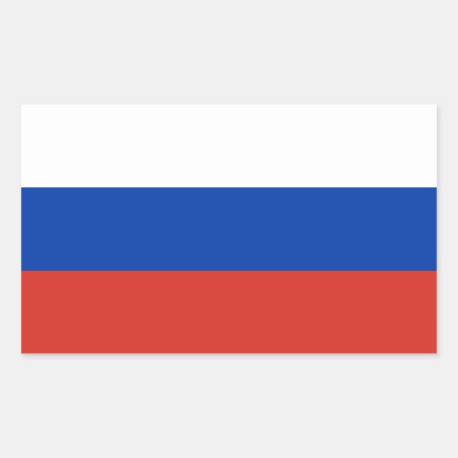 Russia/Russian Flag Sticker (Front)