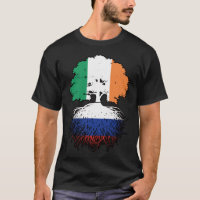Russia Russian Irish Ireland Tree Roots Flag