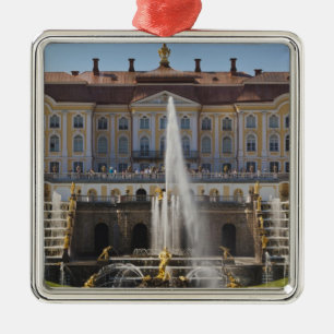 Russia, Saint Petersburg, Peterhof, Grand Palace Metal Ornament