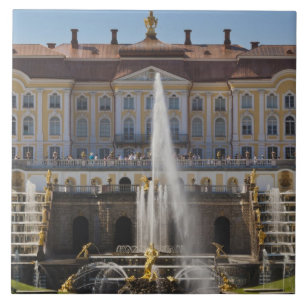 Russia, Saint Petersburg, Peterhof, Grand Palace Tile